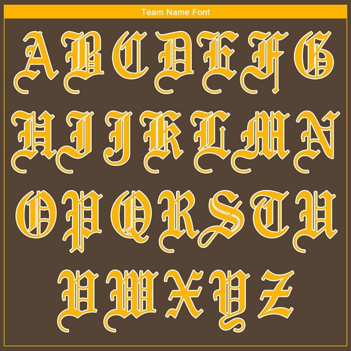 Custom Brown Gold-White Baseball Jersey