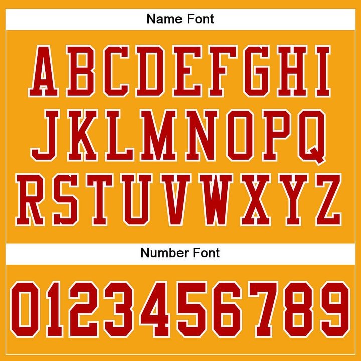 Custom Gold Red-White Mesh Football Jersey