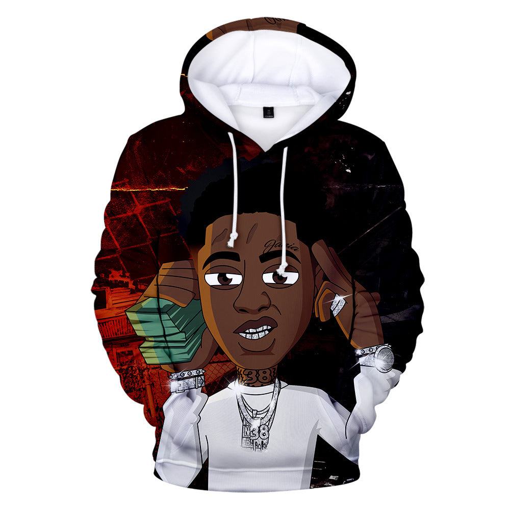 Nba Youngboy Hoodie 3D Men & Women Sweatshirt Couple Hip-Hop Sweater-Mortick