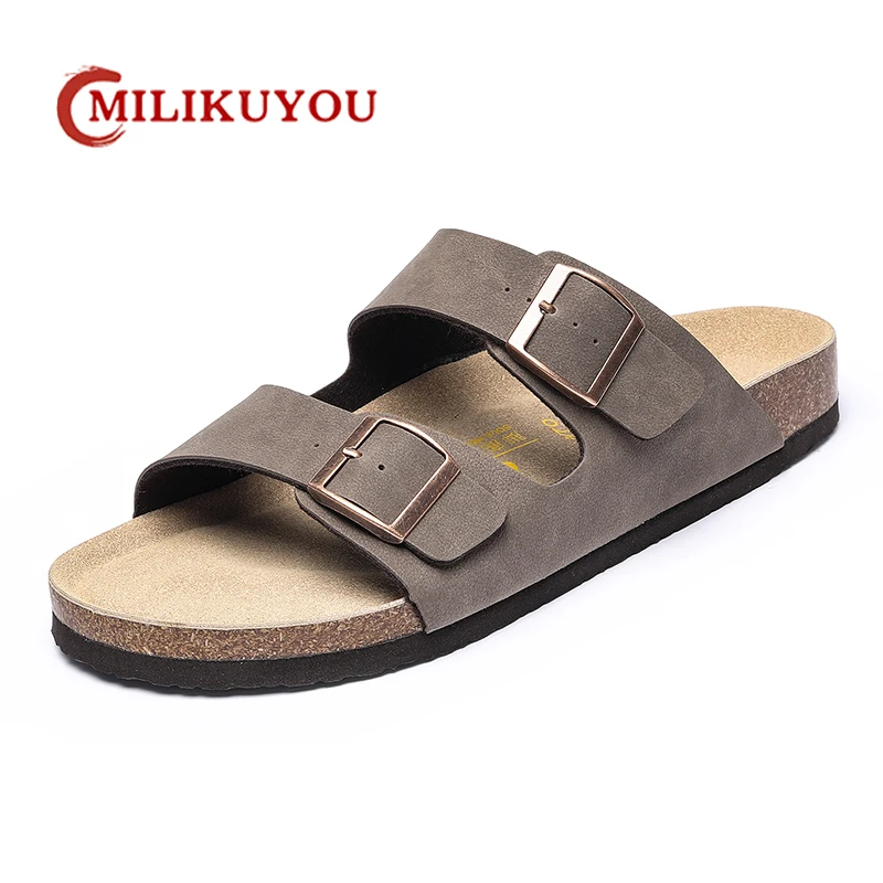 Leather Men Sandals Summer Men's Sandals Women Slippers Outdoor Beach Casual Shoes Zapatos Hombre Durable Non-Slip Luxury Shoes