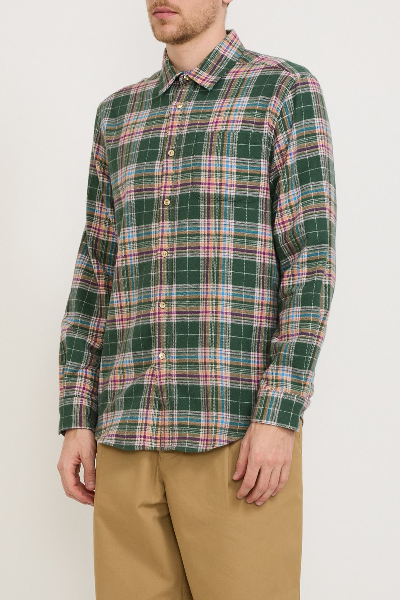 Casual Style Shirt Green