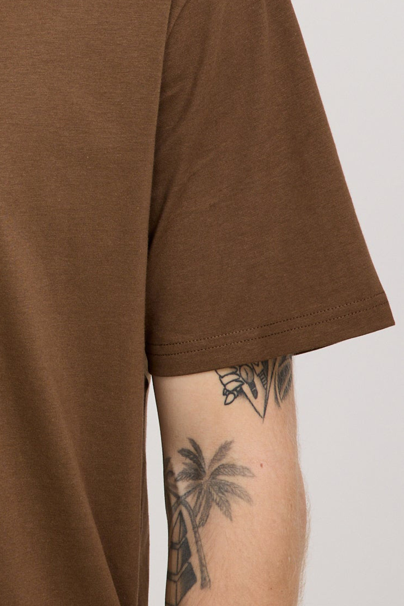 Regular Fit T-Shirt Chocolate/Black