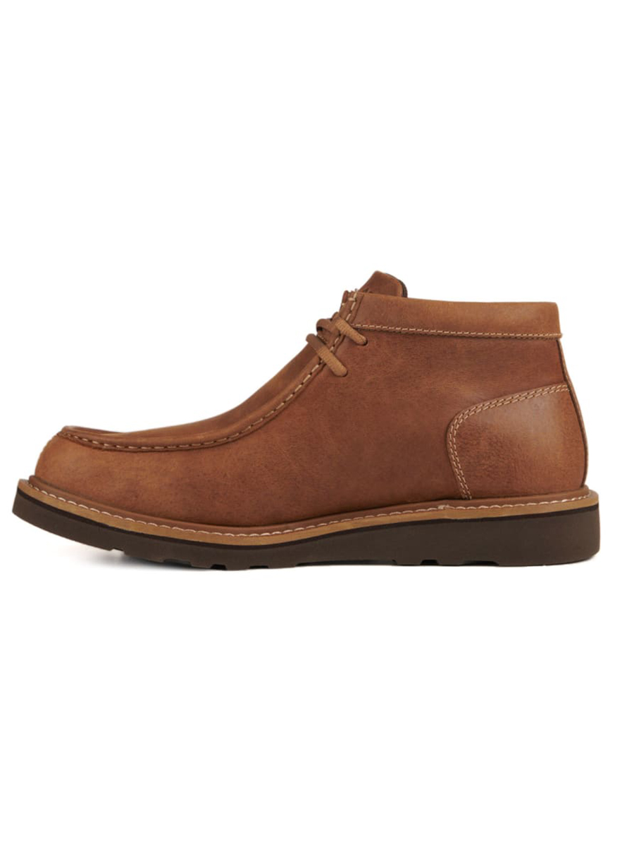 Men's vintage brown lace-up shoes