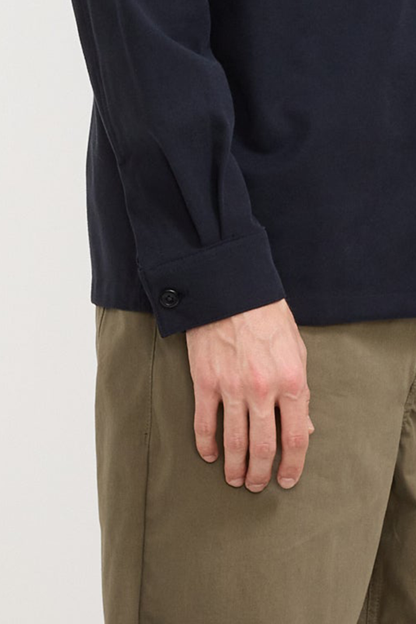 Cotton Wool LS Shirt Dark Navy