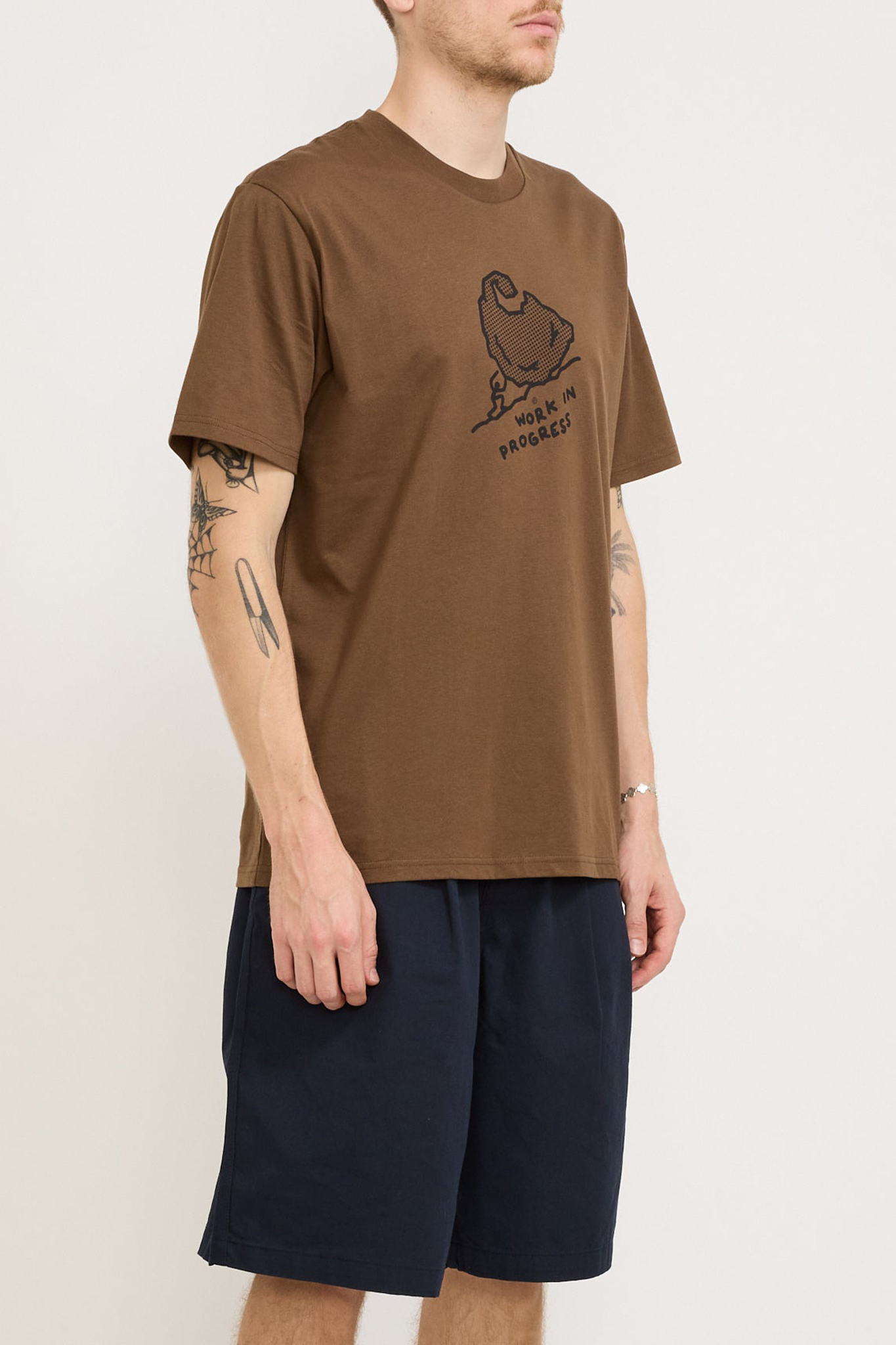 Regular Fit T-Shirt Chocolate/Black