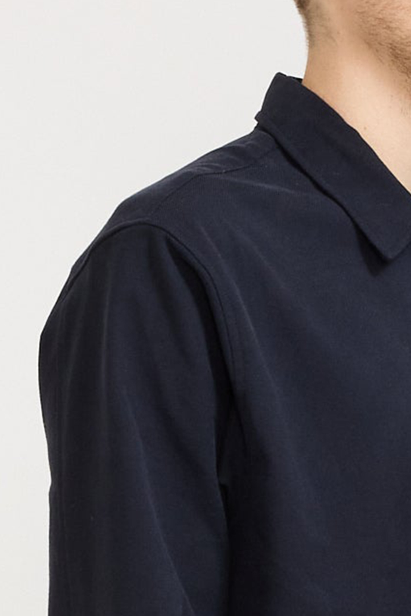 Cotton Wool LS Shirt Dark Navy