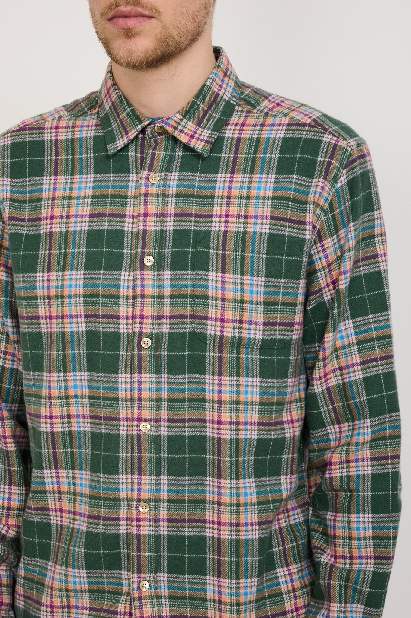 Casual Style Shirt Green