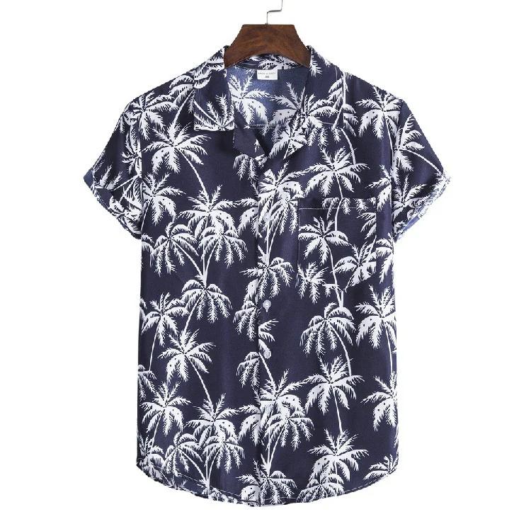 Men's Hawaiian Shirts - Palm Tree
