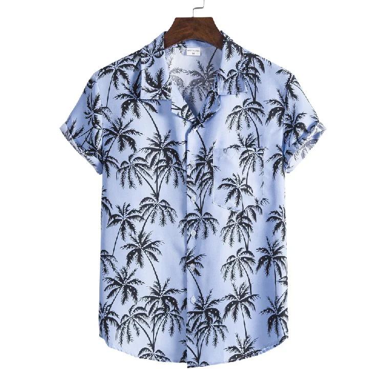 Men's Hawaiian Shirts - Palm Tree