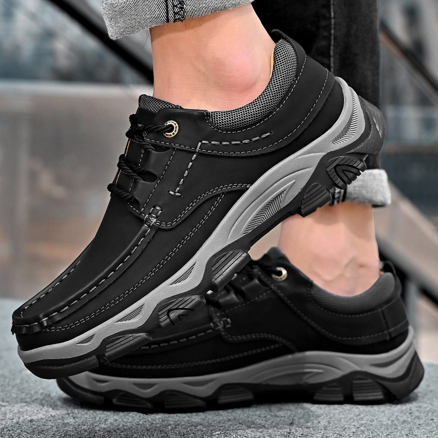 transition with orthopedic and extremely comfortable sole with laces (Ⅰ)