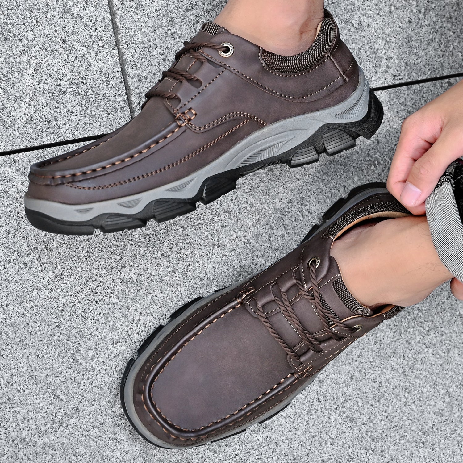 transition with orthopedic and extremely comfortable sole with laces (Ⅰ)