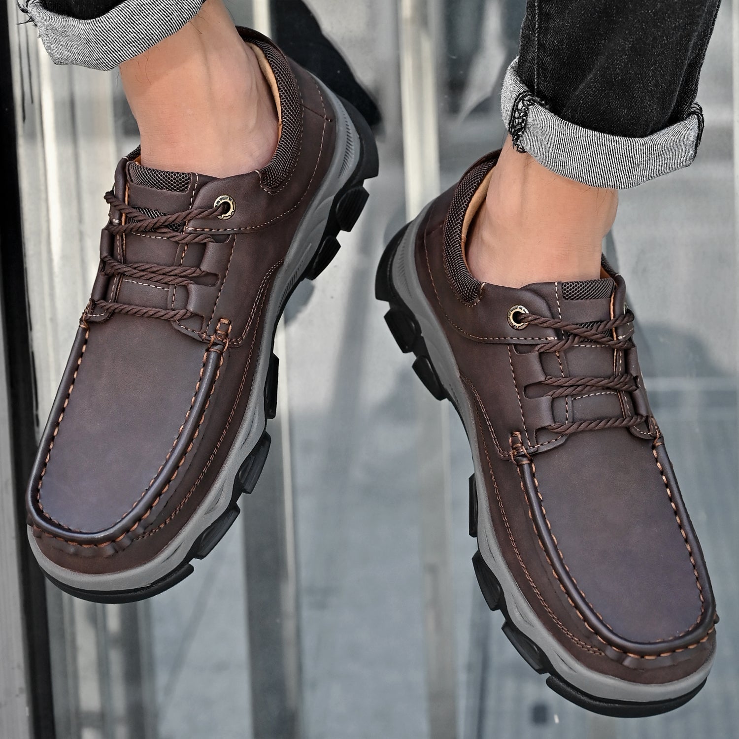 transition with orthopedic and extremely comfortable sole with laces (Ⅰ)