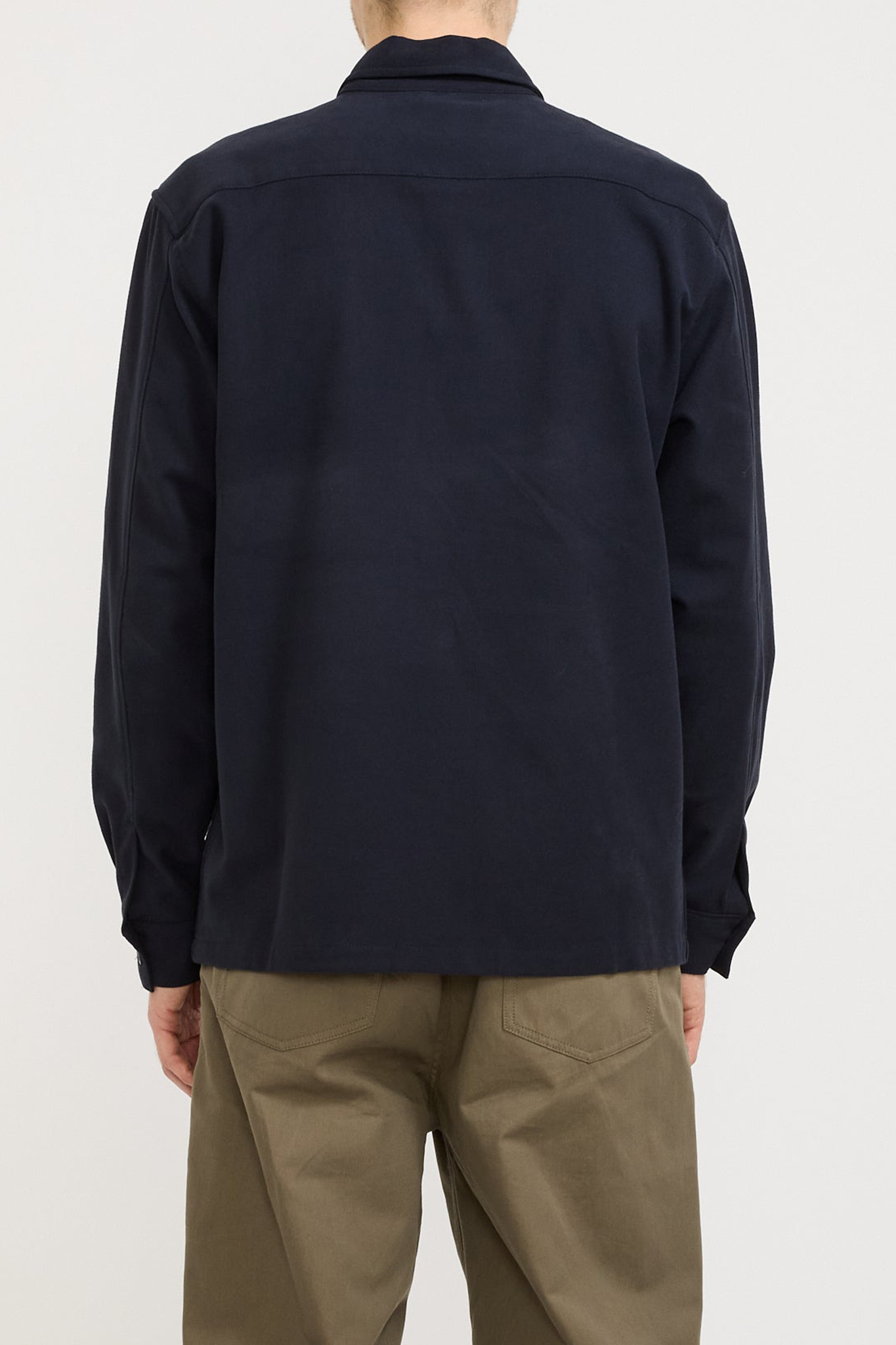 Cotton Wool LS Shirt Dark Navy