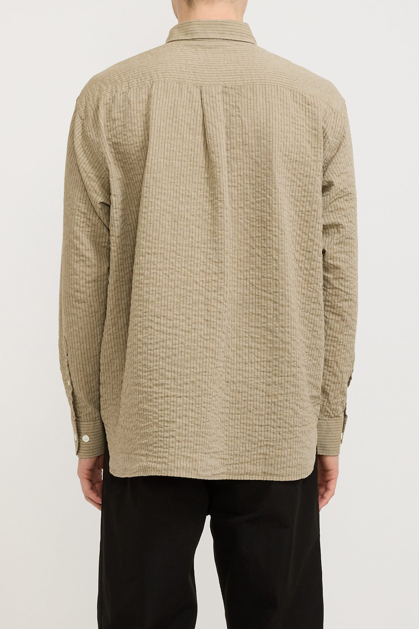 Oversized Striped Shirt Clay