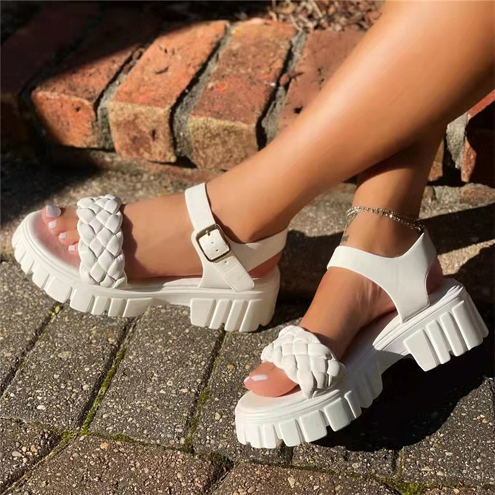 Hibote™ Schnallen-Plattform-Sandalen der neuen Mode-Frauen