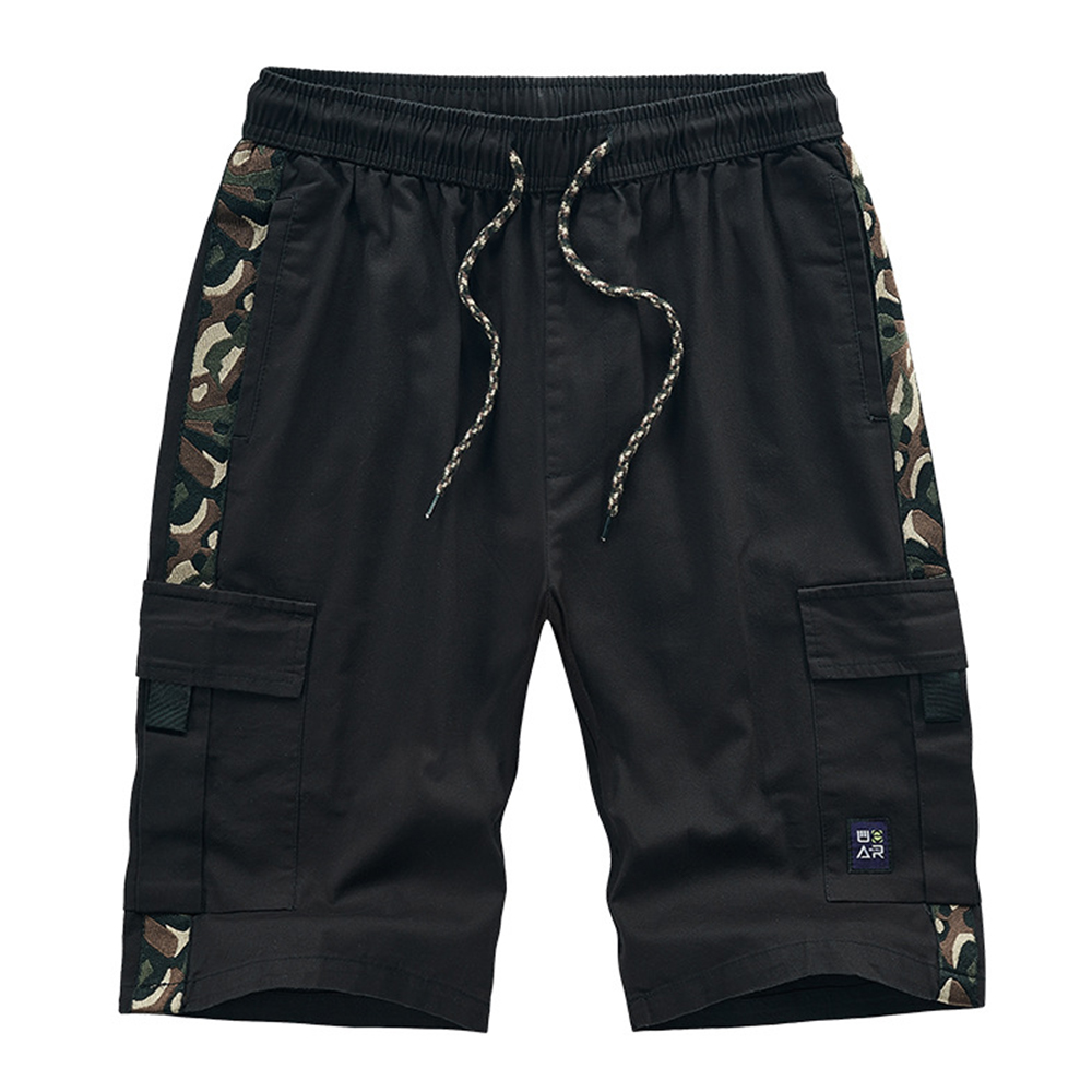 Sommer-Cargo-Shorts aus reiner Baumwolle, lockere Freizeithose in Übergröße