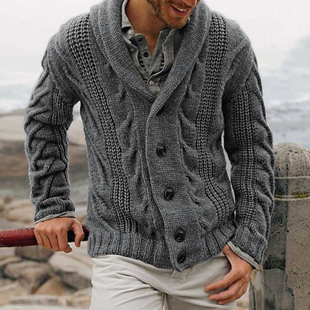 Gioiacombo™ Giacca cardigan maglione monopetto da uomo