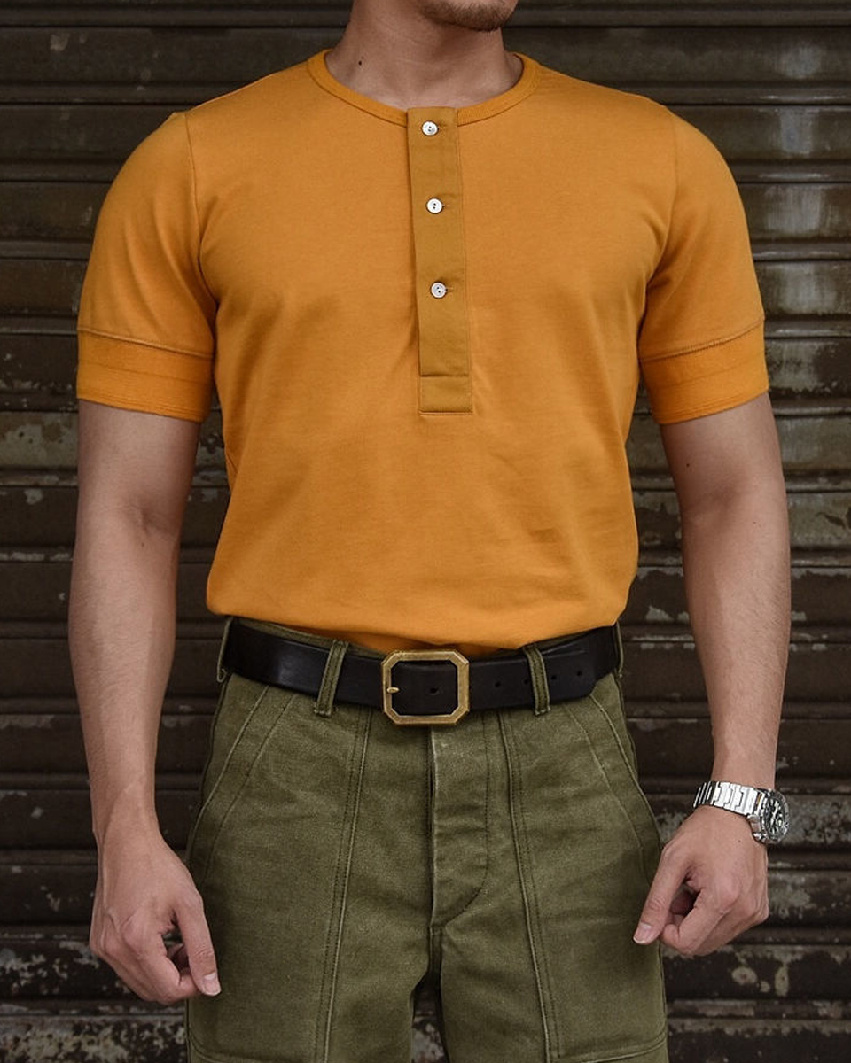 Hibote™ Vintage Herren T-Shirt mit Rundhalsausschnitt und kurzen Ärmeln
