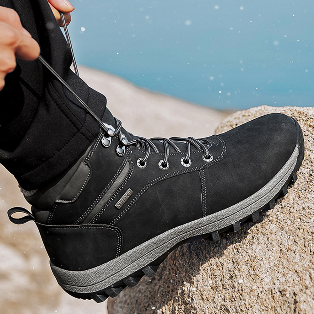 Hibote Warme Outdoor-Wanderschuhe für den Winter