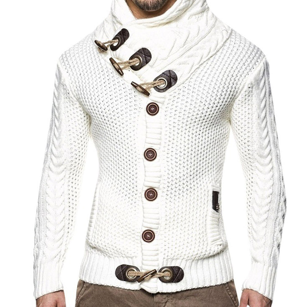 Hibote™ Neue klassische Strickjacke mit Rollkragen