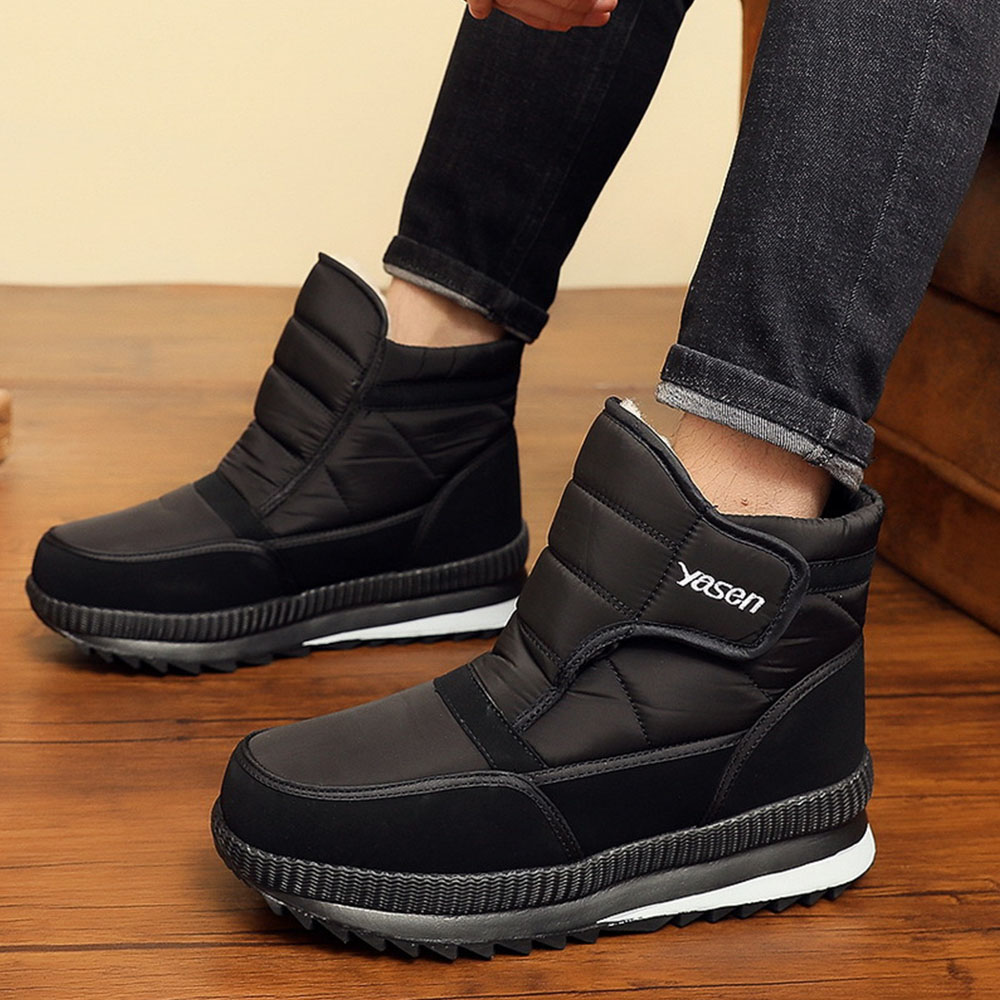 Hibote Winter dicke warme High-Top-Schneestiefel