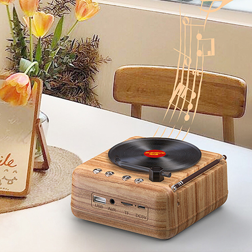 Hibote™ Kreativer Atomic-Vinyl-Plattenspieler mit kabellosem Bluetooth-Audio