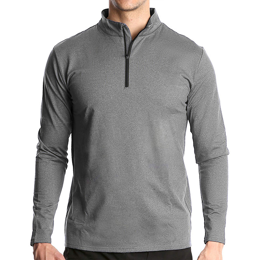 Hibote™ Herren-Sweatshirt mit halbem Reißverschluss und langen Ärmeln