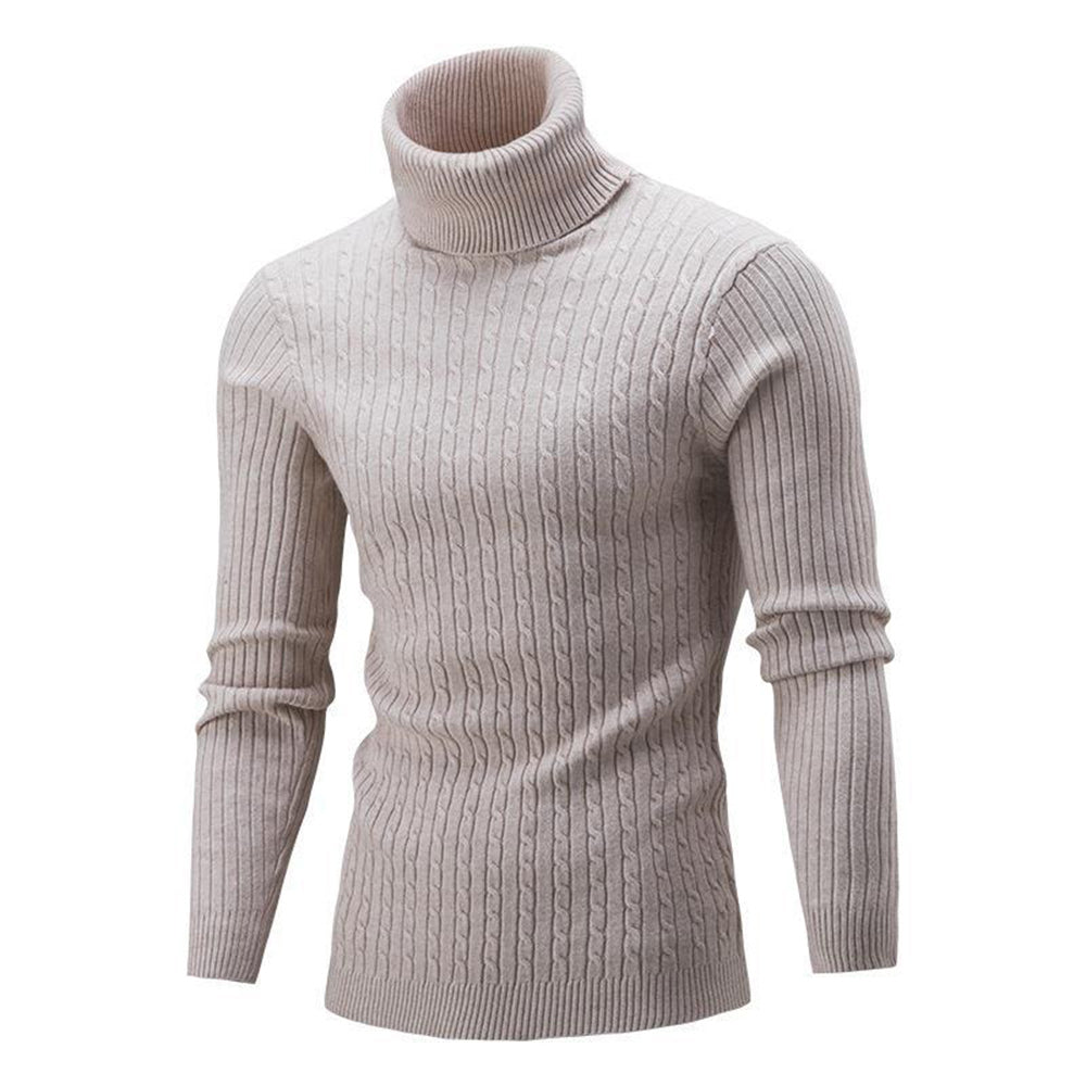 Hibote™ Herrenmode Rollkragen Lässig Strick Thermo Pullover