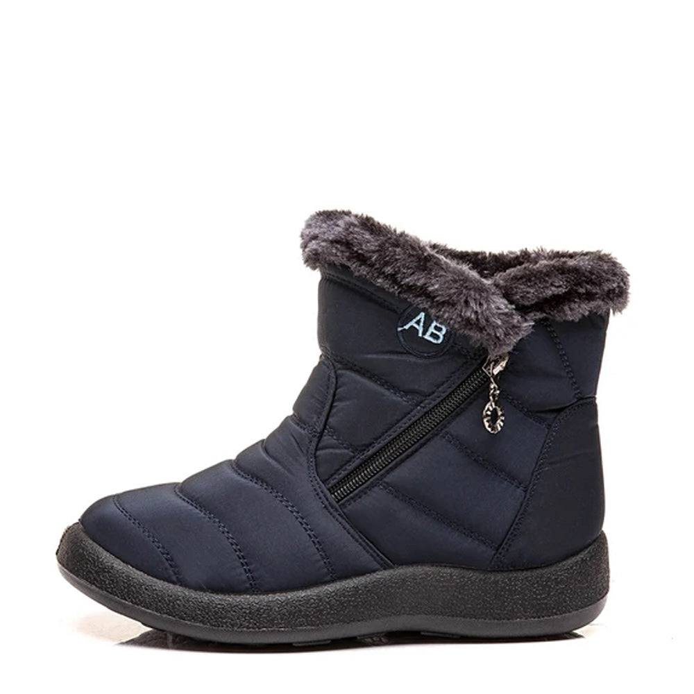 Hibote™ Neue Winter warmer seitlicher Reißverschluss einfache Baumwollstiefel