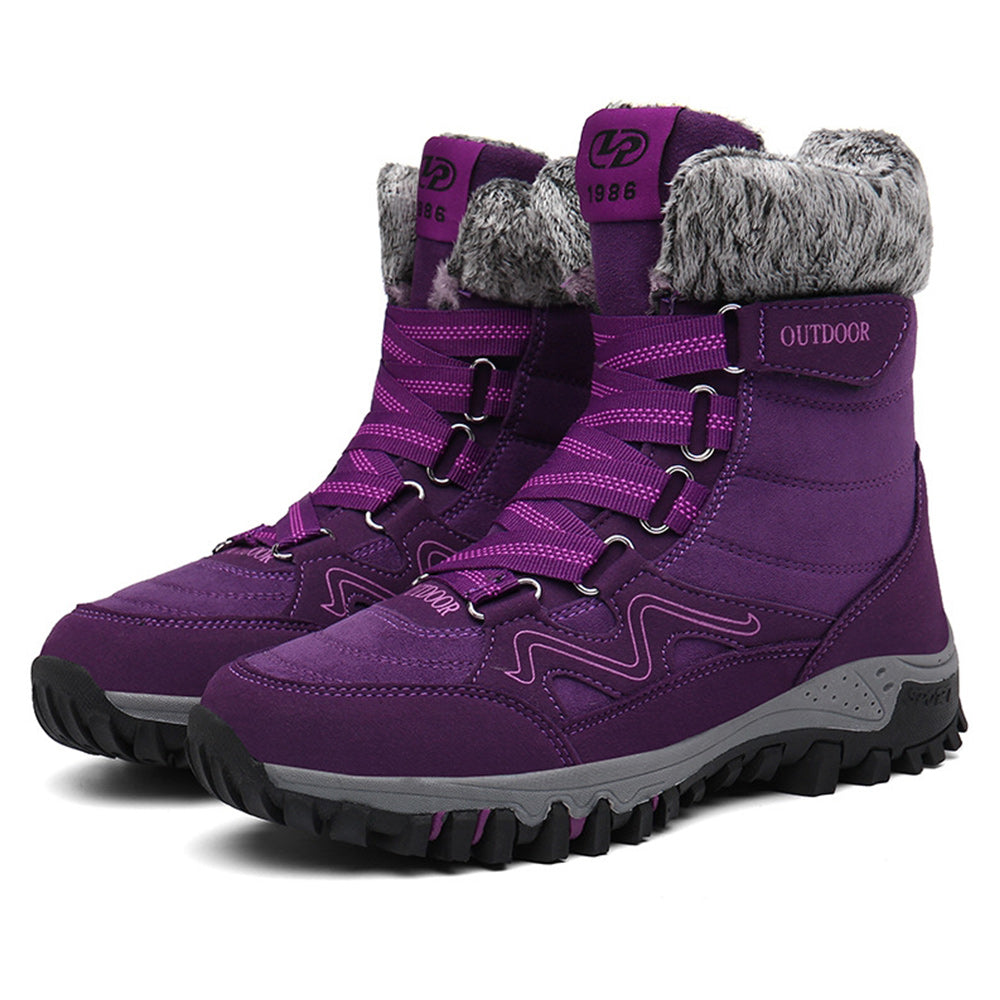 Hibote™  Neuer Winter plus samtige warme Outdoor-Sport-Schneestiefel