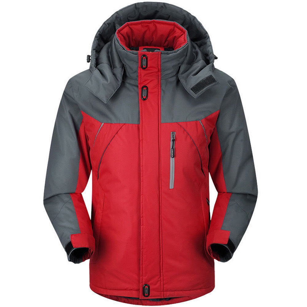 Hibote Thermo-Fleecejacke für Herren zum Radfahren und Bergsteigen