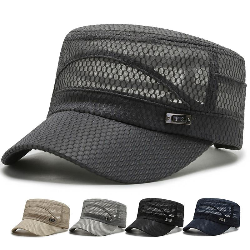 Hibote™ Atmungsaktiver flacher Sonnenhut aus Mesh