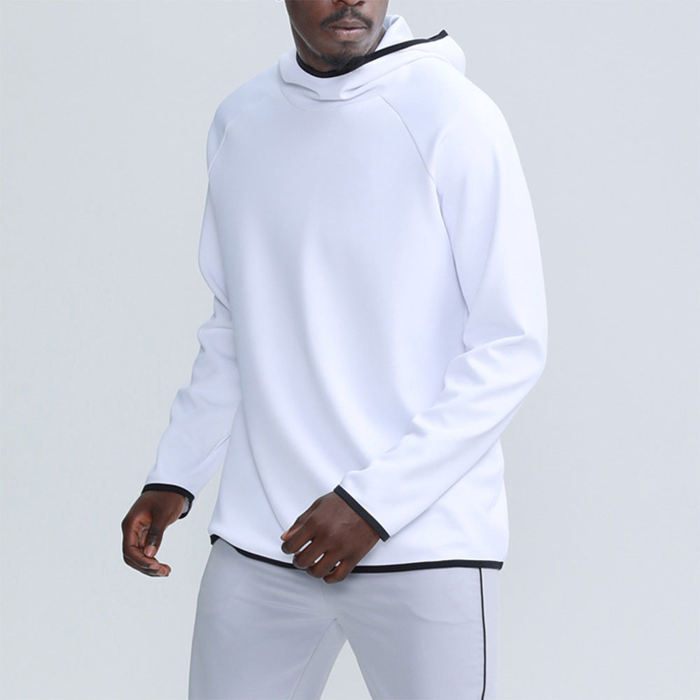 Hibote Einfarbiges, professionelles Sport-Sweatshirt mit Kapuze für Herren