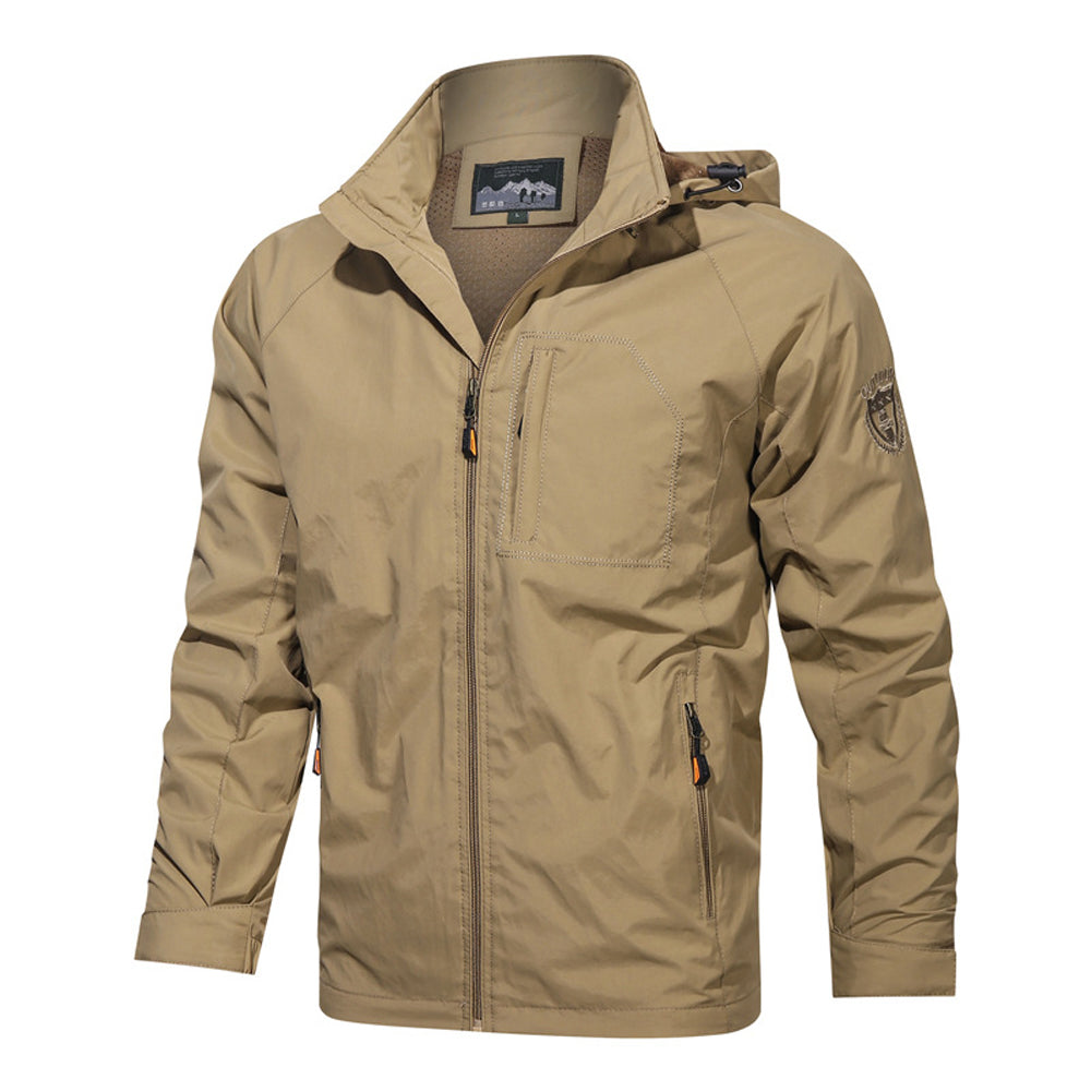 Hibote™ Herren Outdoor Wanderjacke mit Kapuze