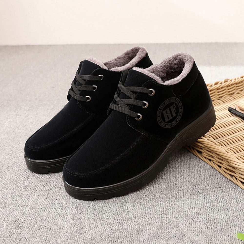 Hibote Herren-Winterfleece-Schuhe aus rutschfester, warmer Baumwolle