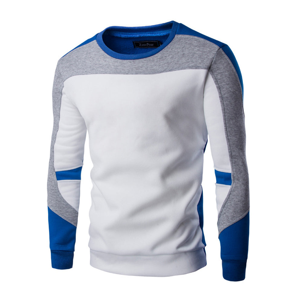 Lievebij™ Fleece patchwork sweatshirt met ronde hals en lange mouwen