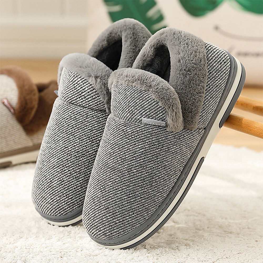 Hibote Warme Wildleder-Baumwollschuhe für Paare