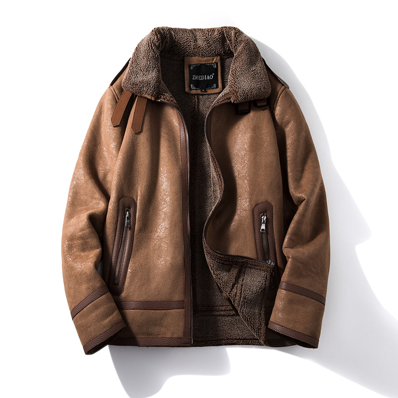 The Flying Tigers Men's Sheepskin Bomber Jacket Luc. 111