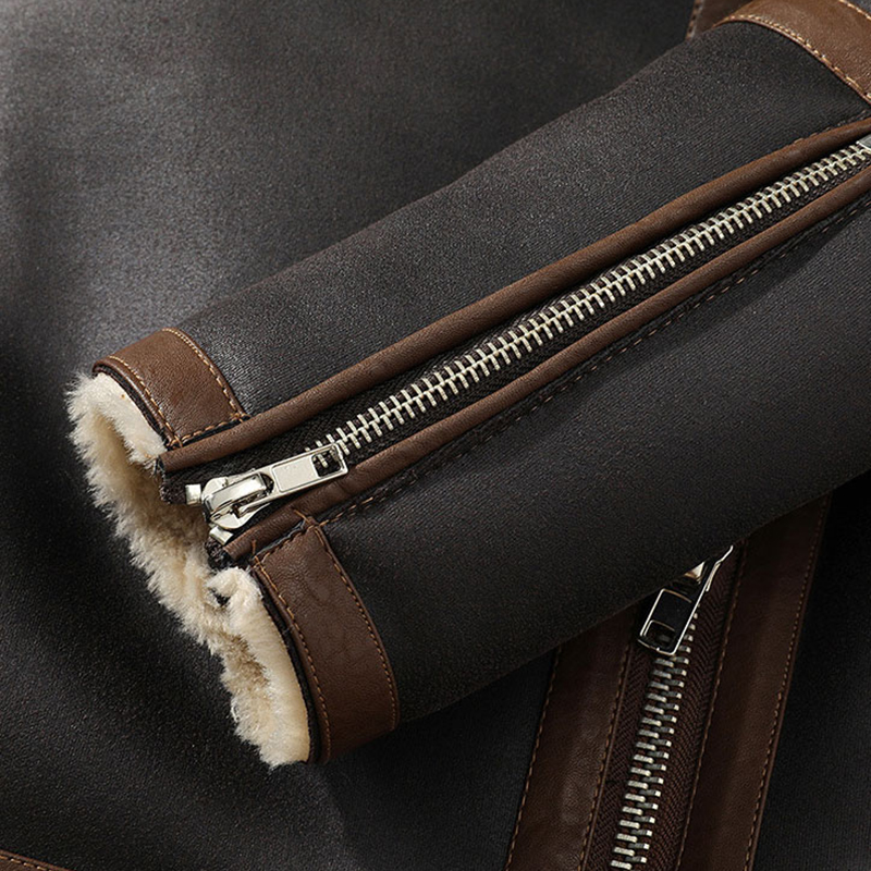 The Flying Tigers Men's Sheepskin Bomber Jacket Luc. 108