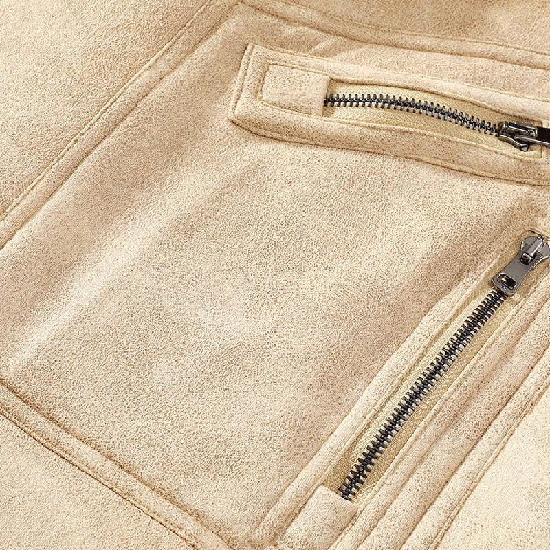 The Flying Tigers Men's Sheepskin Bomber Jacket Luc. 107