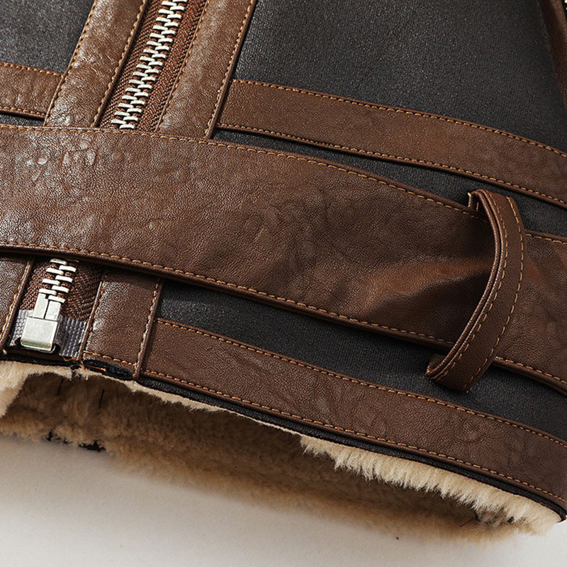 The Flying Tigers Men's Sheepskin Bomber Jacket Luc. 108