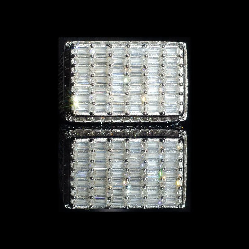 Bague Baguettes à Diamants en Or 18K