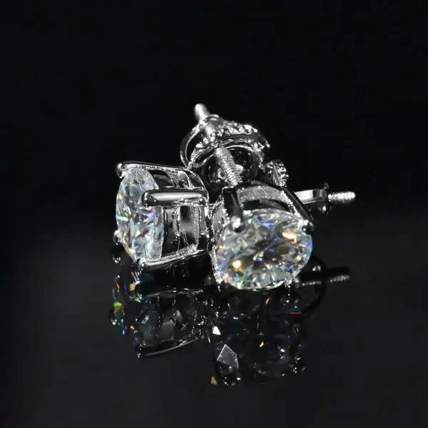 Boucles d'oreilles Coupe Ronde à 4 Branches