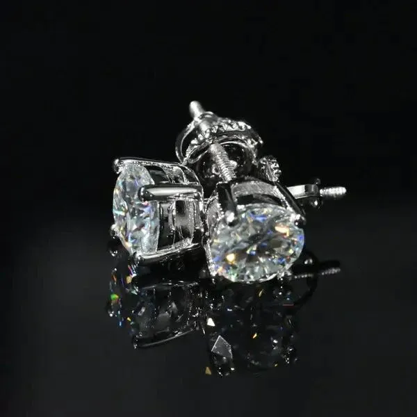 Boucles d'oreilles Coupe Ronde à 4 Branches