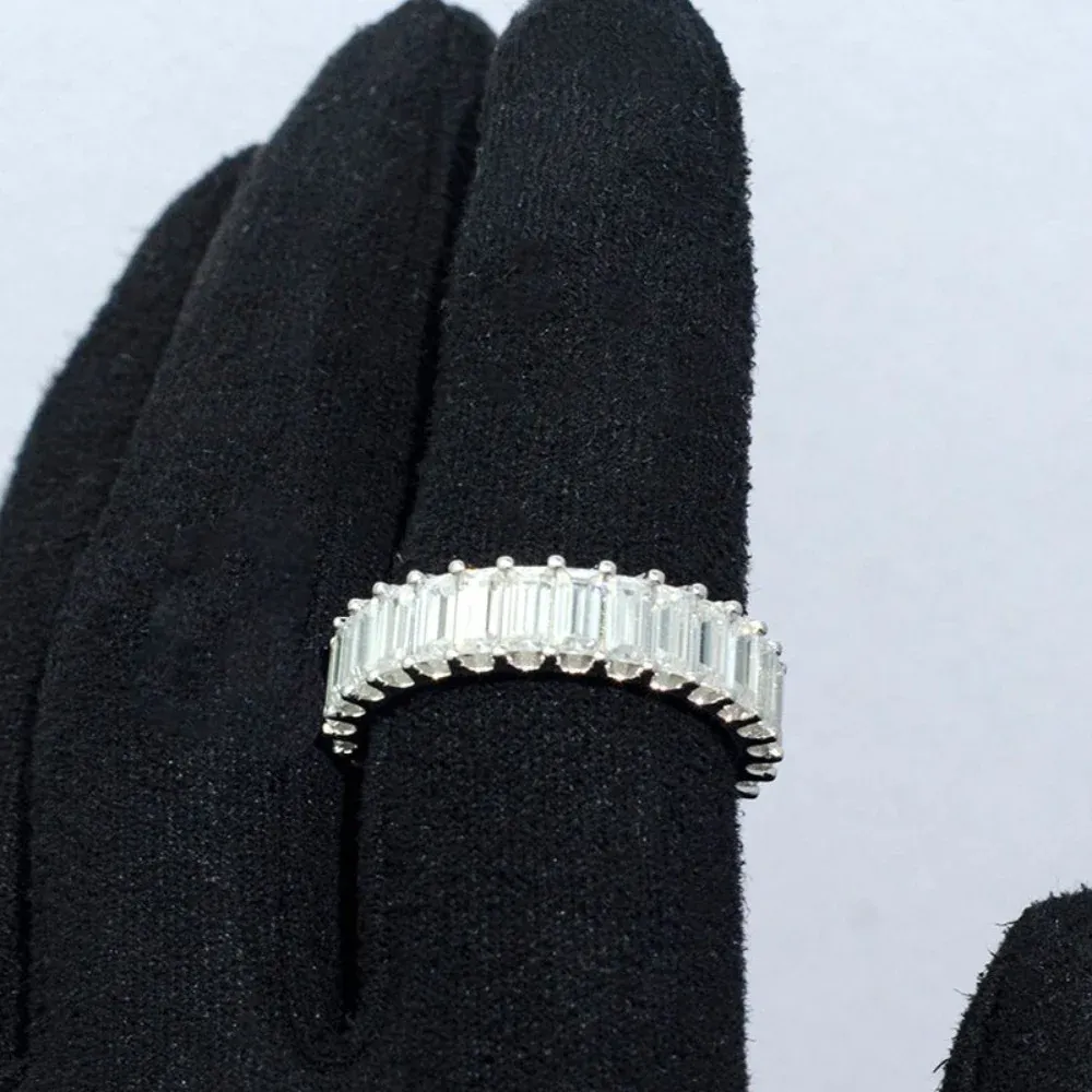Bague Baguettes à Diamants en Or 18K