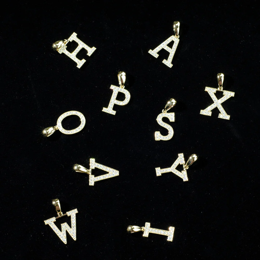 Collier de Lettres Initiales pour - Seul Pendentif