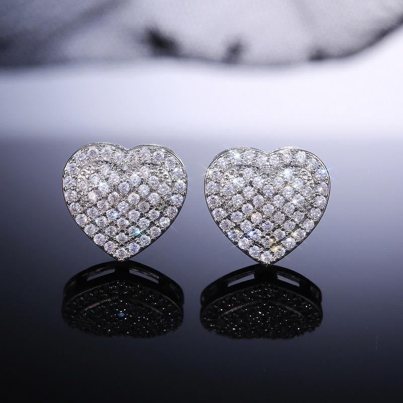 Boucle d'oreille en forme de coeur