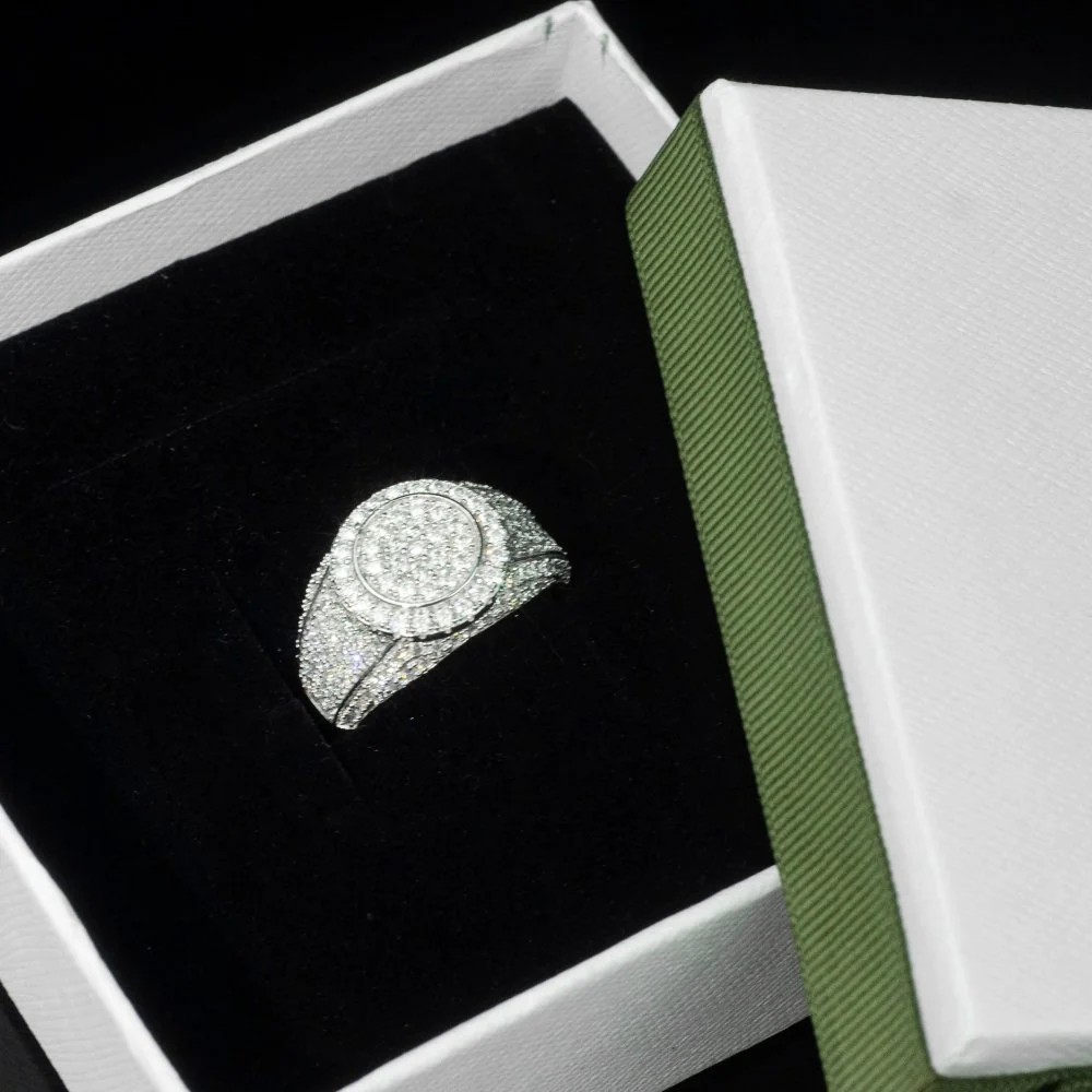 Bague Coupe Ronde 4.6CT(basé sur la taille de l'anneau)