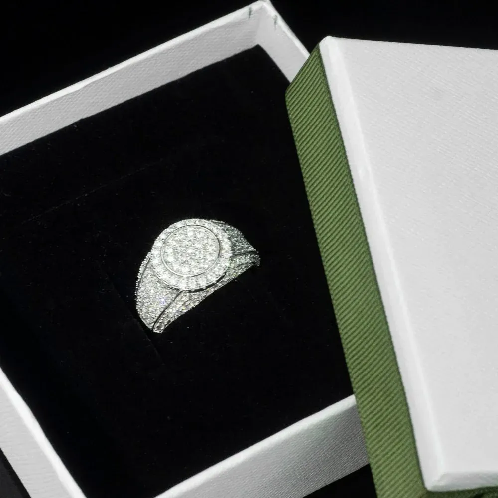 Bague Coupe Ronde 4.6CT(basé sur la taille de l'anneau)