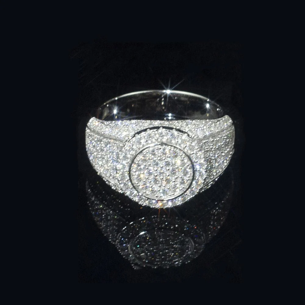 Bague Coupe Ronde 4.6CT(basé sur la taille de l'anneau)